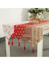 Aliexpress - Christmas Decoration Linen Printed Table Runner Flag Cover Tablecloth Placemat