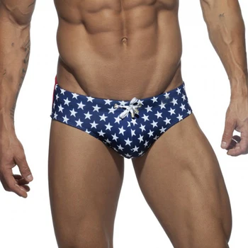 

Men Sexy Summer Swimwear Swimming Trunks Printed Shorts Quick-Dry Beach Panties Sexy Printed Men's Briefs
