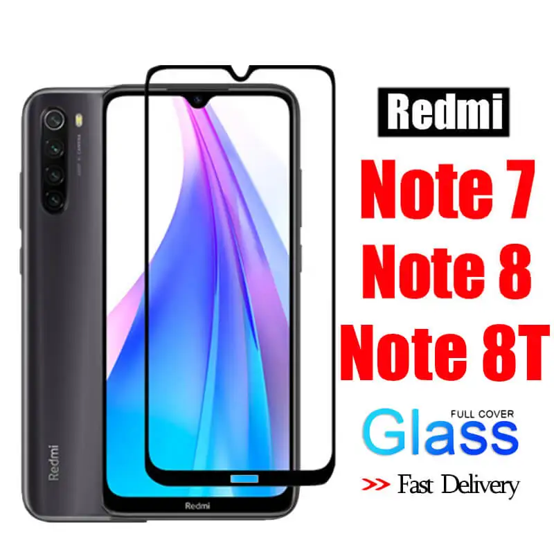 Защитное стекло для Xiaomi Redmi Note 8T закаленное Xiomi Not 8 Pro 7 7A 8A A8 A7 8t защитные пленки