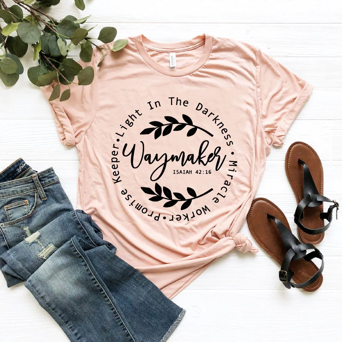 Way Maker Miracle Worker Promise Keeper My God Shirt Christian Tshirt T-Shirt Religiosa Magliette Grafiche Unisex Tees