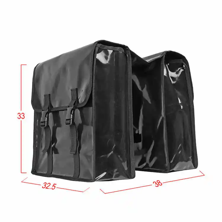 Excellent Waterproof MTB Bike Rack Trunk Bag,Bicycle Rear Seat Double Panniers Bag,Cycling Luggage Carrier Bag for Travel 0