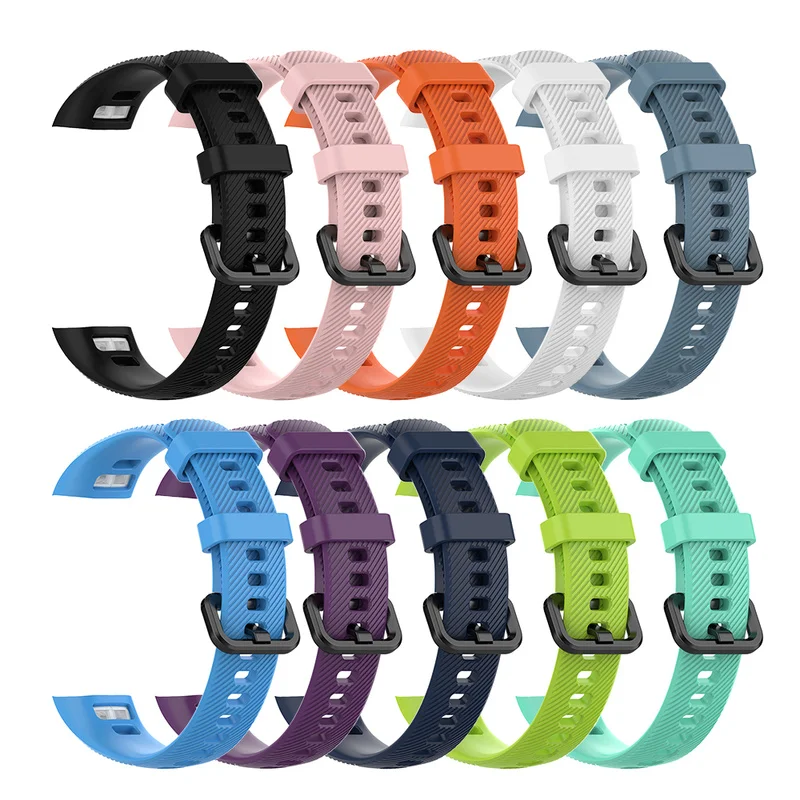 

Silicone Wrist Strap for Huawei Honor Band 4 Standard Version Smart Wristband Sport Bracelet Band Honor Band 5 Correa