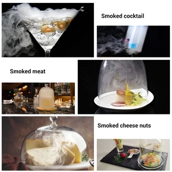 

Portable Smoke Infuser Food Smoker BBQ Smoker Easily Use for BBQ Kitchen