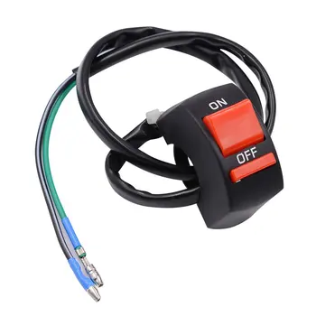 

Motorcycle Atv Bike Handlebar Kill Stop Switch On Off Button Connector Waterproof Design Multiple Protection