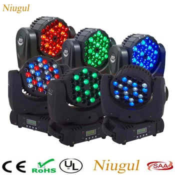

6pcs Professional LED Beam Moving Head Light RGBW 36x3W LED Wash Wall DJ Disco DMX512 LED Beam Stage Effect Lighting Chandelier