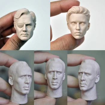 

In Stock 1/6 Female Head Sculpt Handsome female agent Head Carving for 12" Male Figure Dolls