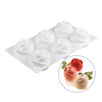 

17.5*30*6CM Silicone Romantic Rose Mousse Cake Mould DIY Fondant Chocolate Cookie Candy Mold Cake Decorating Tools