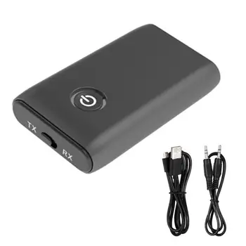 

2 in 1 Bluetooth 5.0 Transmitter Receiver TV PC Car Device Stereo Music Car 3.5mm Audio Adapter/Headphones Speaker Hifi AUX C8A5
