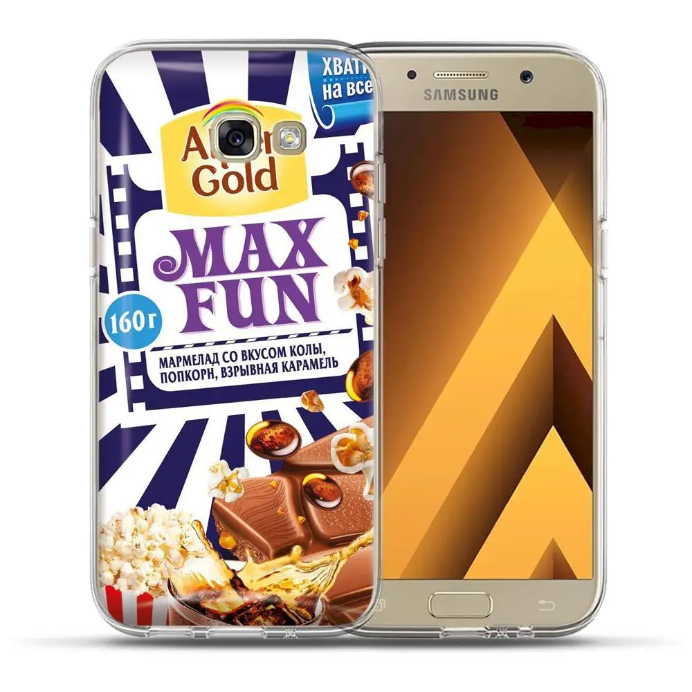 Шоколад чехол для телефона для Samsung Galaxy A3 A5 A7 A6 A8 плюс A9 A10 A20 A30 A40 A50 A60 A70 A80 A90 силиконовый чехол - Цвет: 6155