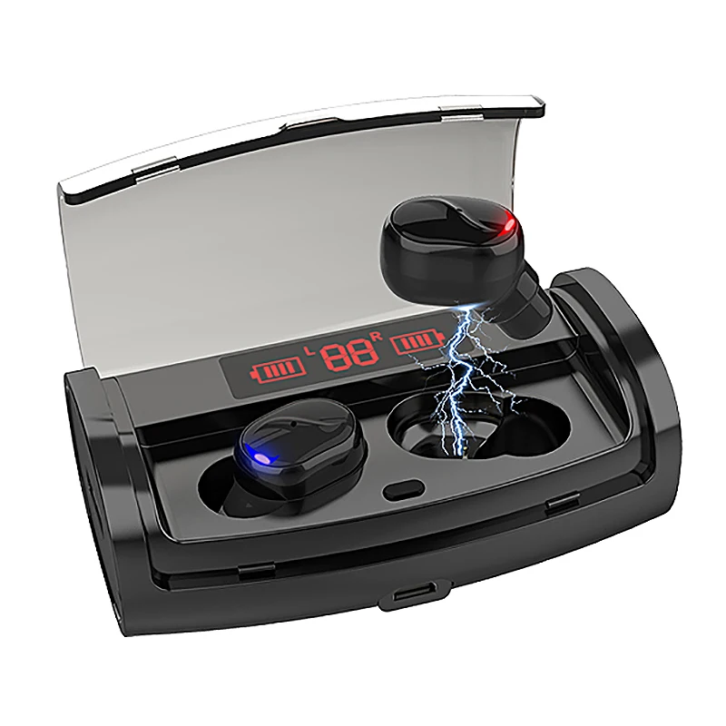 M18 Bluetooth Headset TWS Bluetooth 5 0 Stereo Sports Waterproof Digital Display Charging Box Wireless Headset