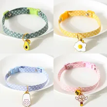 1pc gatinho colar com sino corte pet gato coleiras breakaway gatos ajustável colar filhote de cachorro suprimentos collier para gatinhos