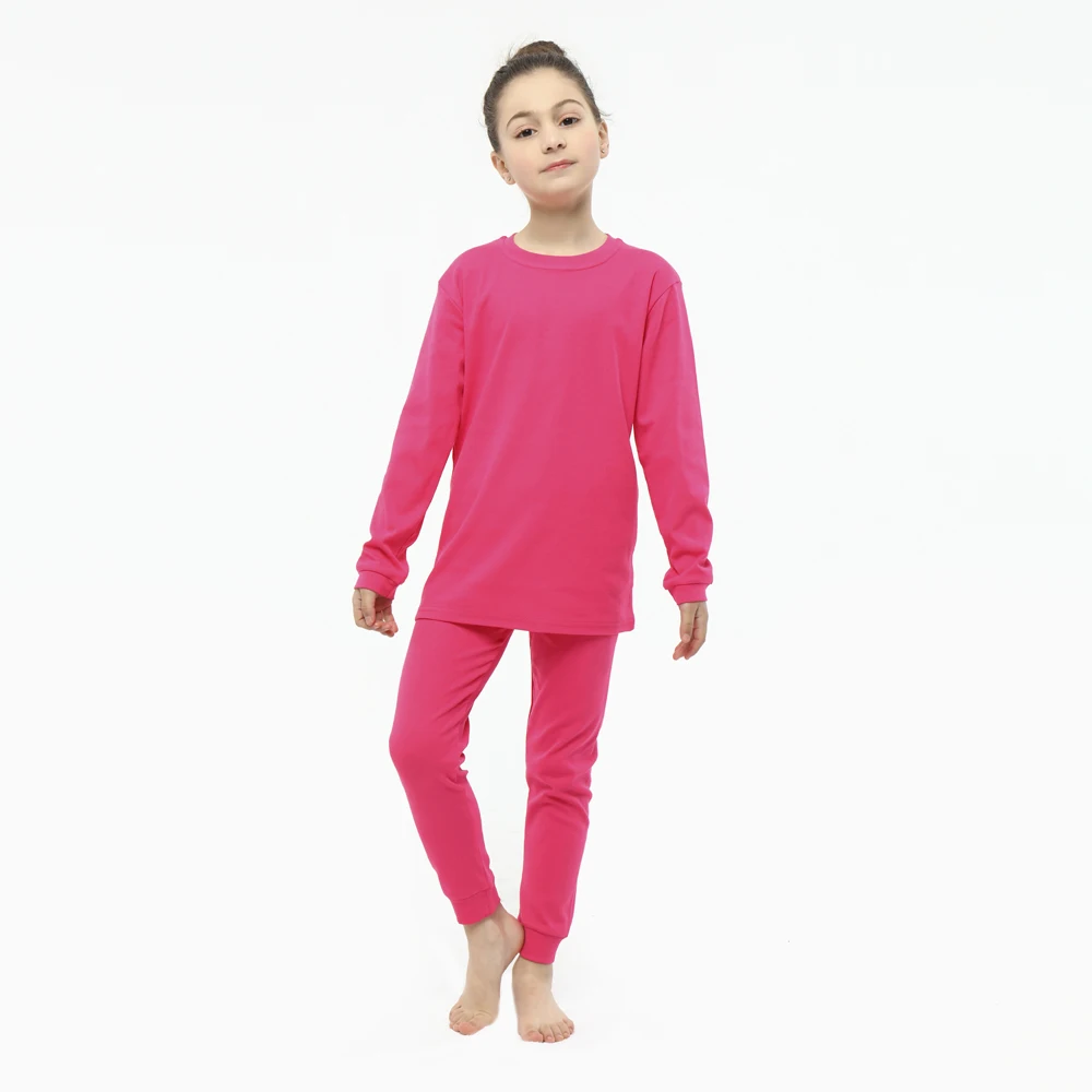 Baby Kids Boys Pajamas Cotton Sets Girls Pyjamas Suit Spring Winter Toddler Girl Clothes Solid Yellow Children Sleepwear Pijamas 5