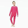 Baby Kids Boys Pajamas Cotton Sets Girls Pyjamas Suit Spring Winter Toddler Girl Clothes Solid Yellow Children Sleepwear Pijamas 5