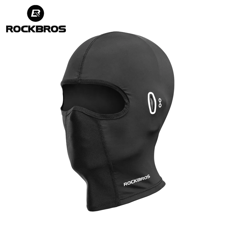 ROCKBROS-máscara para ciclismo para hombre y mujer, cubrebocas transpirable con pasamontañas de protección UV, de secado rápido, reutilizable