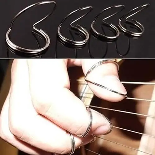 

4 Pcs Guitar Finger Picks Metal Butterfly Shape Plectrum Thumb Pick Accessory for Acoustic Electric Guitarra Parts