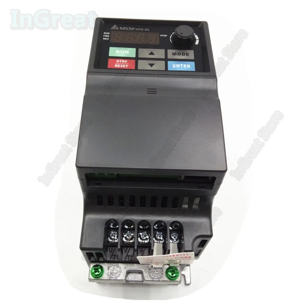 Best Offers Delta 0.2KW 220V 3phase input 200W 0.25hp 600Hz AC VFD-EL VFD002EL23A Vector Control Drive Inverter Driver VFD for CNC Pump