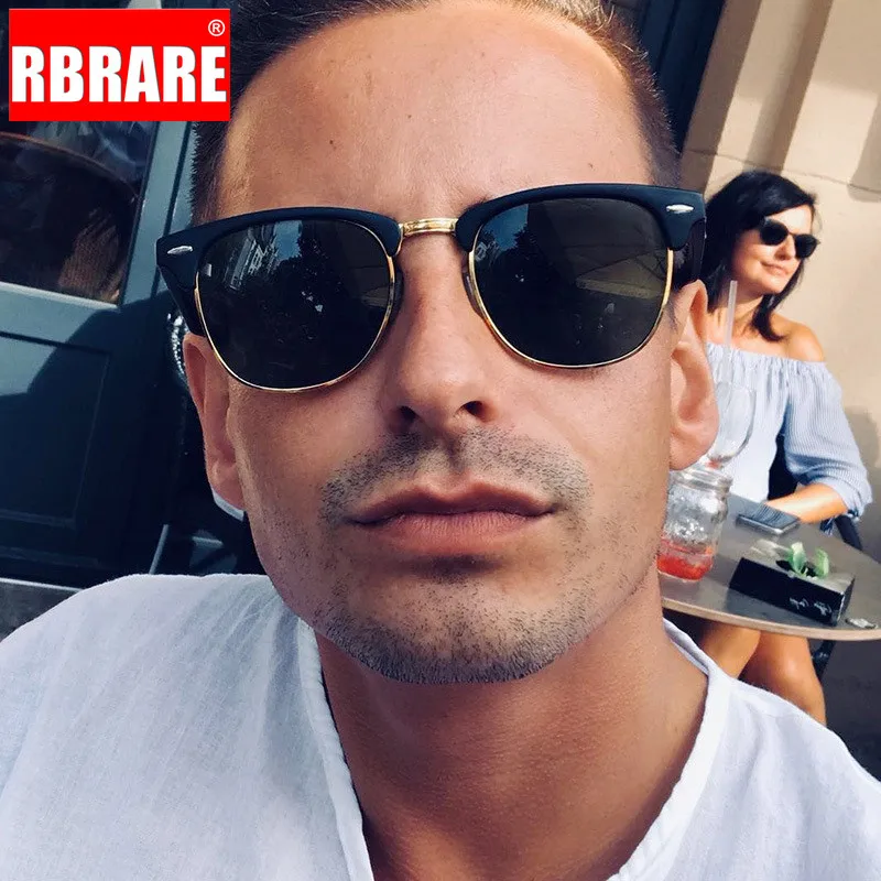 RBRARE полуоправы брендовые дизайнерские солнцезащитные очки для женщин/мужчин
