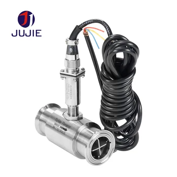 

Sanitary Clamp Turbine Flowmeters with Stainless Steel for Water/Oil/Fuel/Diesel/Methyl Alcohol/Liquid pulse 4-20mA 12~24VDC