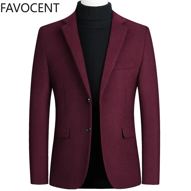 Fashion Mens Coats and Jackets Male One Piece Blazer Top Wool Blends Suit Men Jacket Spring Smart Casual Coat Solid Two Buttons Fashion Mens Coats and Jackets Male One Piece Blazer Top Wool Blends Suit Men Jacket Spring Smart Casual Coat Solid Two Buttons