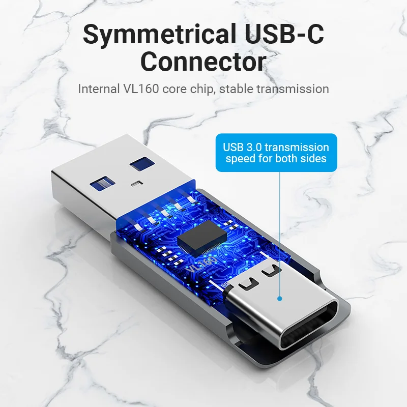 Usb to type c adapter,type c adapter Vention USB C Adapter USB 3.0 2.0 Male to Type C Female Converter cable for Laptop Samsung S20 Xiaomi 10 Earphone Adapter