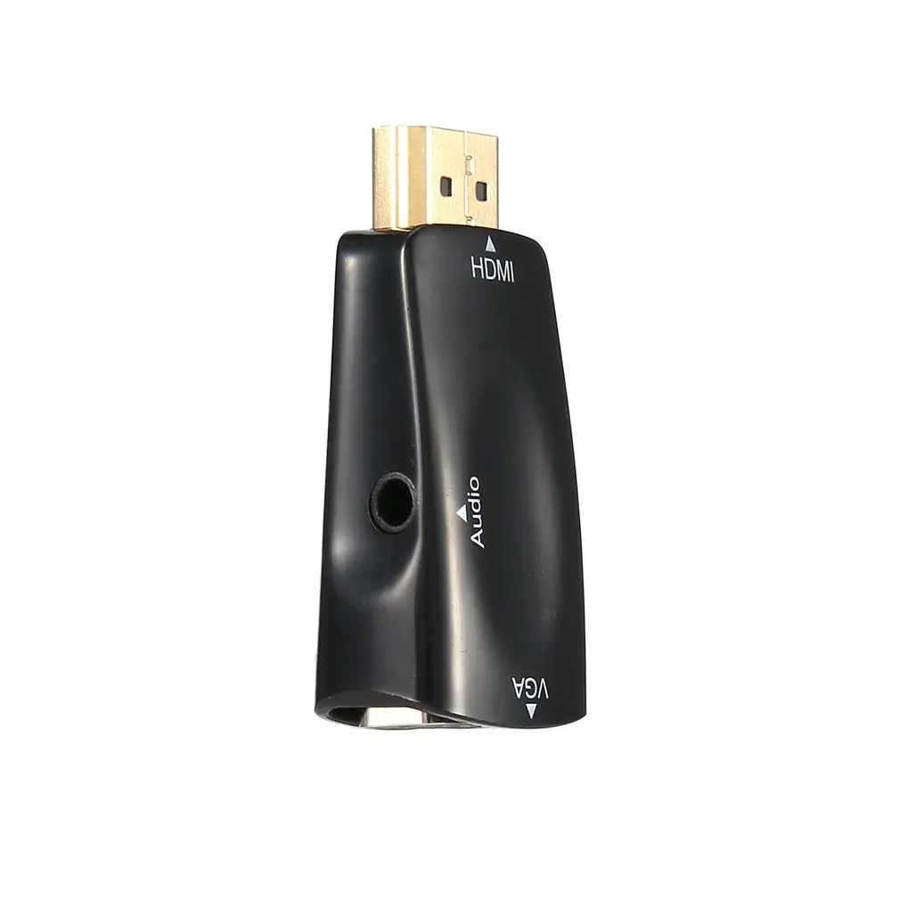 HDMI to VGA Converter With Audio Cable Male to Female for PC Laptop Tablet Support 1080P HDTV Adapter Hot Sales