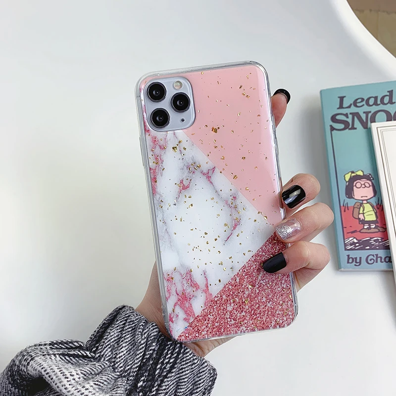 Прозрачный чехол proMax для iphone 11, мягкий чехол с геометрическими фигурами для Apple 6, 7, 8 plus, X, XR, XS, Xsmax, чехол для телефона - Цвет: 4