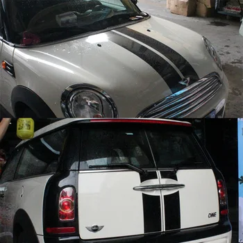 

Hood+Trunk Engine+Rear Line Car Stickers And Decals Car-styling Car Styling For Mini Cooper S Clubman R55 5 Doors 2008-2015