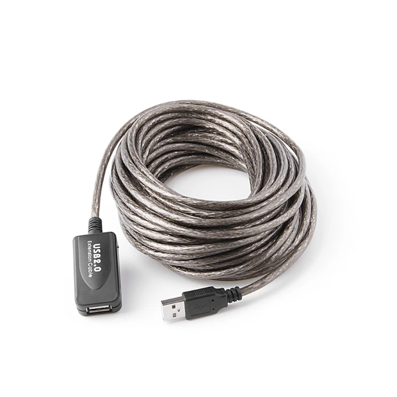 1 шт. 10 м USB 2 0 Активный ретранслятор штырь-гнездо Удлинительный Кабель-адаптер