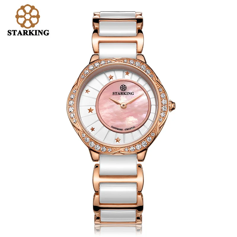 STARKING женское платье наручные часы керамические Группа Импорт кварцевый механизм