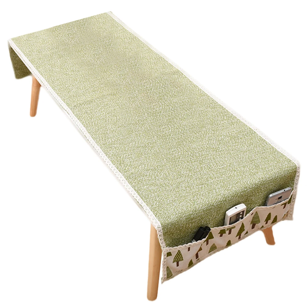 Woven Thicken Cover Kitchen Multifunctional Rectangular Home Decoration Table Cloth Wedding Soft Cotton Linen With Storage Bag