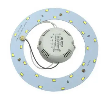

243mm Dia 18W 36 LEDs 5730 SMD Pure White LED Ceiling Light Aluminum Board