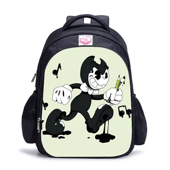 

2020 New Style Children Backpack Bendy and the Ink Machine Backpack School Bags for Boys and Girl Schoolbag Mochila Infantil