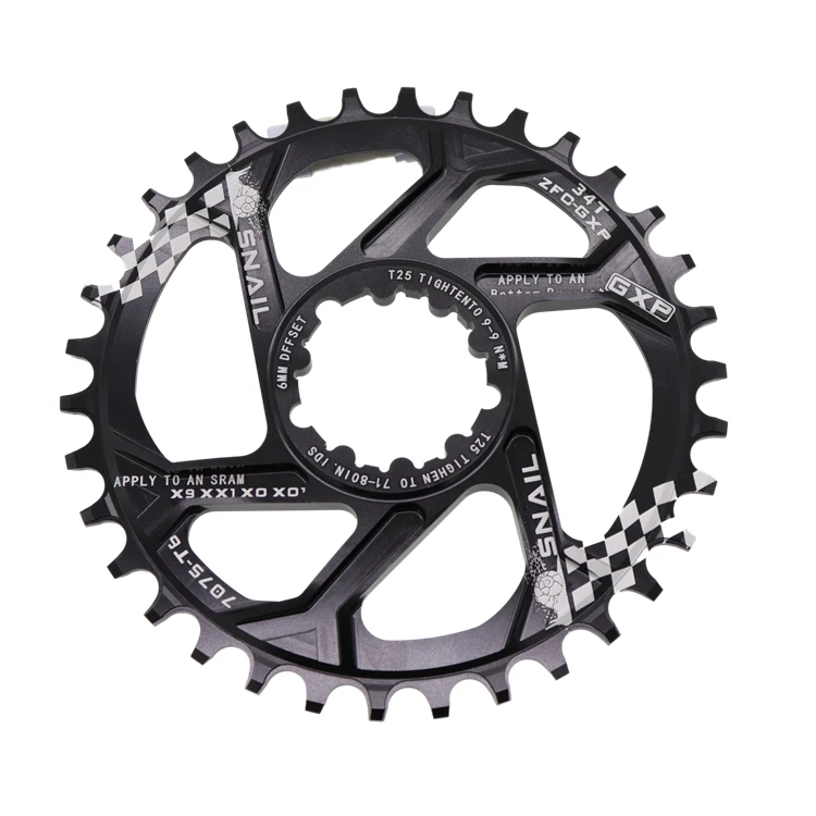 Улитка GXP 6 мм/1 мм Круглый Орел 30t 32 34 36 38 40 X9 X0 XX1 XO1 MTB велосипедная зубчатая
