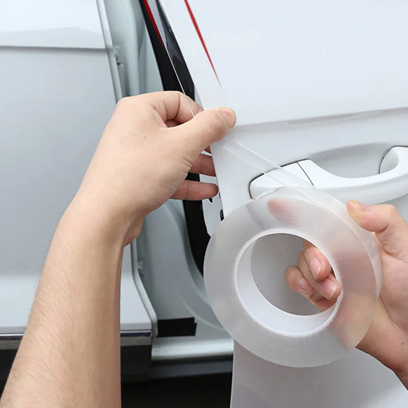 

3M Moulding Strip Front Bumper Strip Carbon Fiber Rubber Sticker Anti-rub Protection For Kia Rio 3 Car Accessories