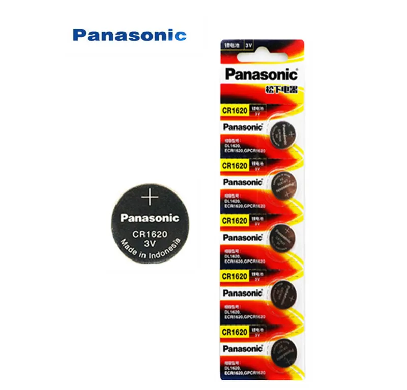 Оригинальный продукт Panasonic cr1620 5 шт. батарейки с кнопками для часов литиевая