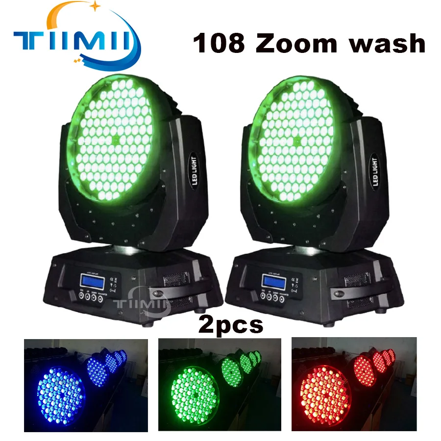 

2PCS Professional DJ Disco Ball Lights LED beam laser strobe 108*3W moving head football light DMX Nightclub party show stage li