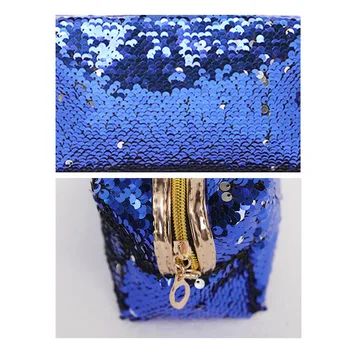 

Newly Women Makeup Bag Sequins Zipper Brush Organizer Travel Portable Toiletry Cosmetic Bags FIF66