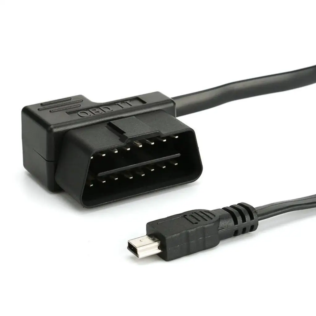 OBD II 2 Cable Diagnostic Extension Adaptor To Mini USB Cable 180cm