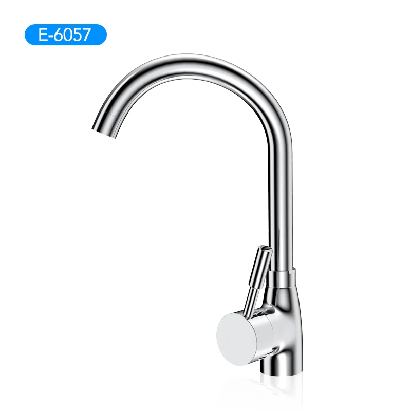 E-6057 Gavaer кухонный кран на 360 градусов, кухонный кран для раковины, Классический Гладкий водопроводный кран, регулируемый дизайн, двойное использование и вспенивающая сетка для горячей и холодной воды - Цвет: E-6057