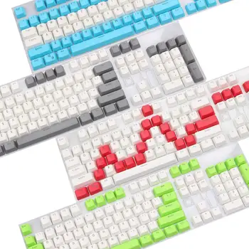 

61 Key 87 Key 104 Key PBT Double Color Mold Plastics Multi-Color Translucent Mechanical Keyboard of Key Cap
