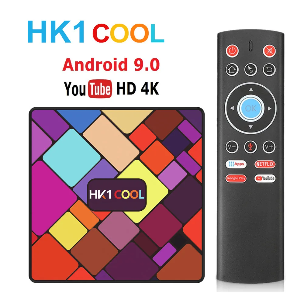 HK1 классный Android 9,0 Смарт ТВ приставка RK3318 четырехъядерный 2,4G& 5G беспроводной wifi 4K телеприставка медиаплеер HK1 Google voice MAX 2G16G