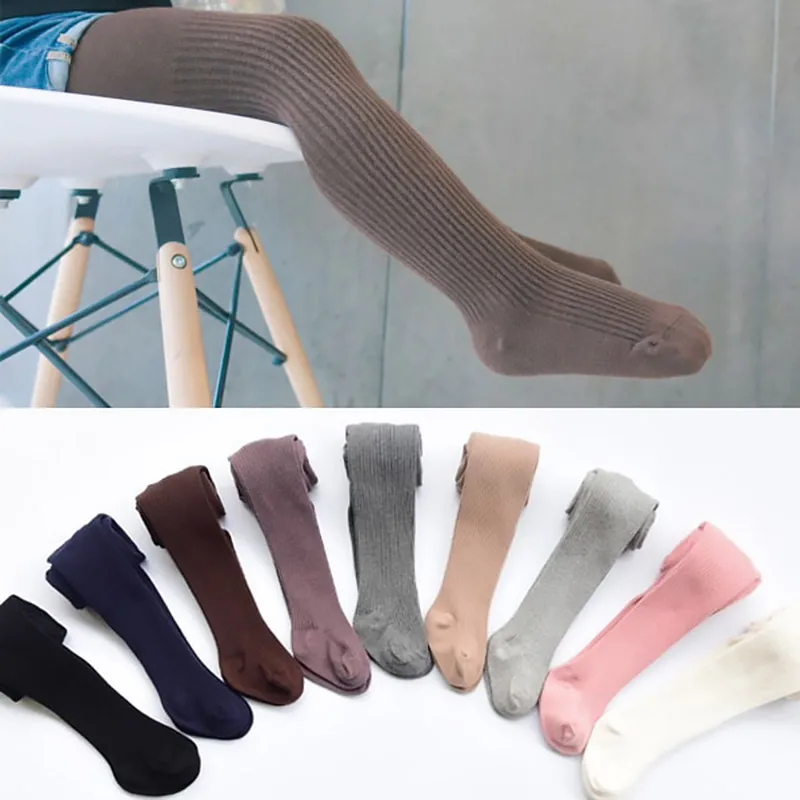 Combed cotton Baby Tights Autumn Winter 6 Months- 8 Years Old Girls Pantyhose Infant Kids Stockings Warm Clothings
