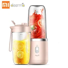 Xiaomi Deerma Беспроводная электрическая портативная соковыжималка 400 мл Автоматическая многофункциональная мини USB перезаряжаемая соковая чаша для блендера резка, миксер