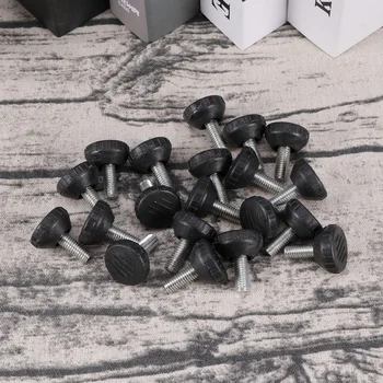 

20PCS Leveling Foot M8 x 25mm Adjustable Unique Iron Foot Cup Leveling Foot for Furniture