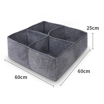 

Plant Growing Bag Pouch Felt Fabric Planting Container Seed Raising Bag Basket 60*60*25cm Planting Bag