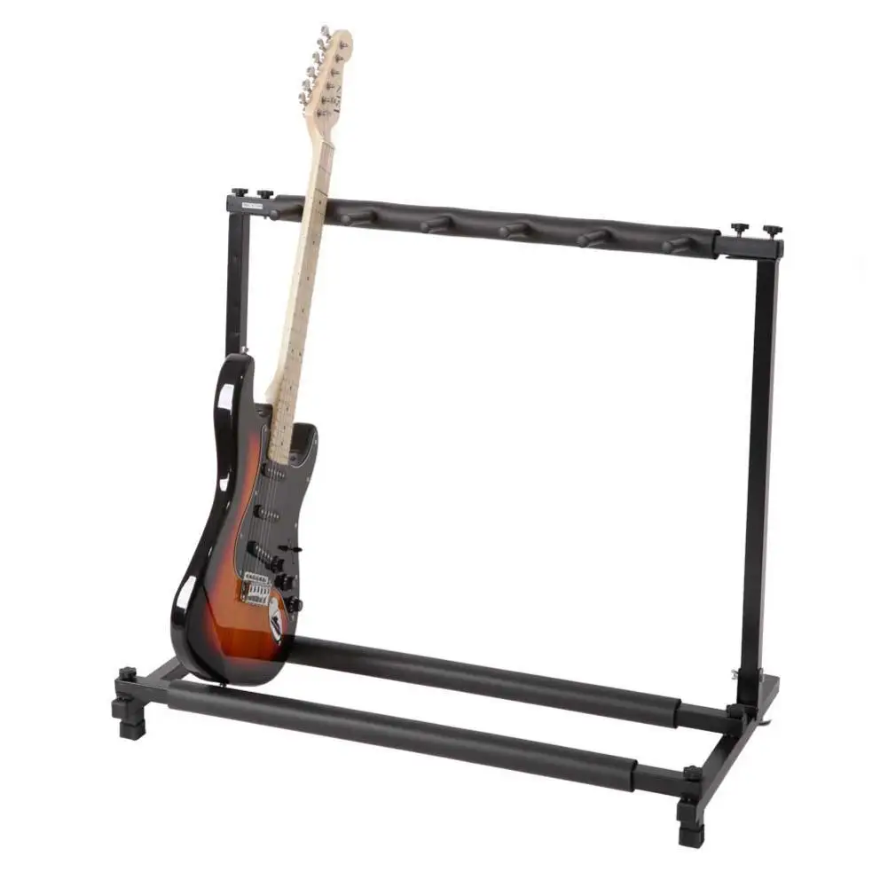 

Multiple 3/5/7/9 Guitar Stand Universal Folding Display Holder Stand Rack For All Size Acoustic Guitar Bass Guitarra Accessories