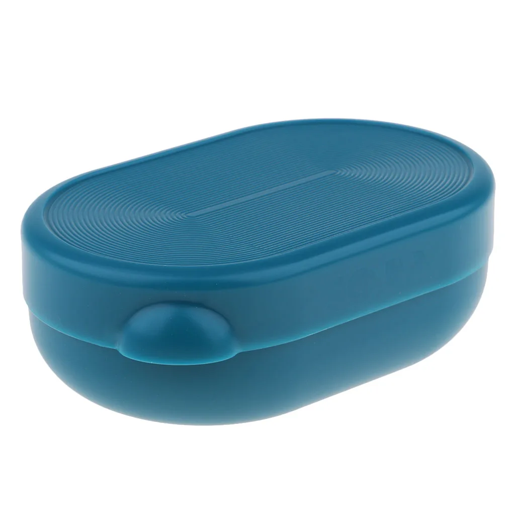 Plastic Soap Case Holder Container Storage Box with Leakproof Locking Cap Cover