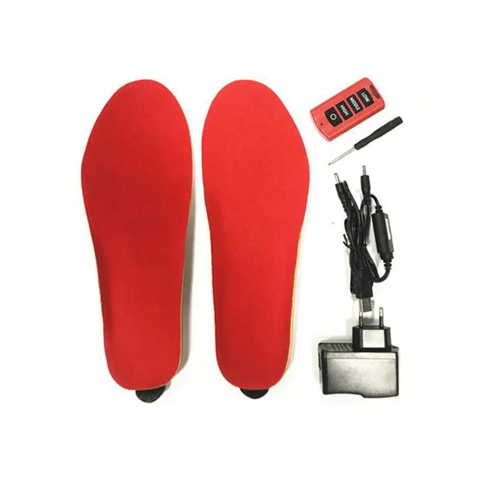MeterMall Electric Heating Insole Bluetooth Remote Control Heating Insole USB Rechargeable Winter Warm Heating Insoles