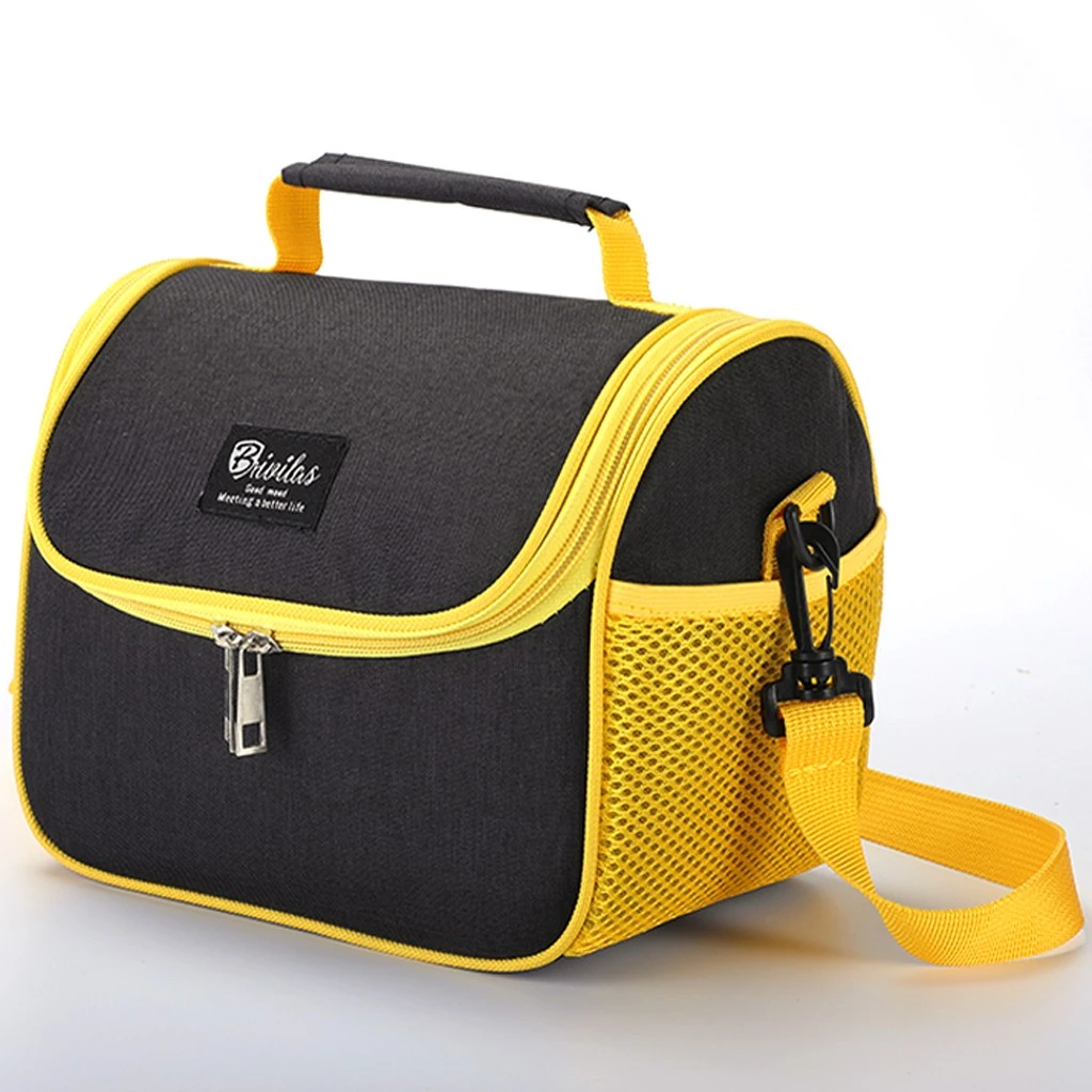 Maison Fabre Portable Thermal  Lunch Box Leakproof Waterproof  Women Kids Men Shoulder Food Picnic Multifunctional Tote Bag 906