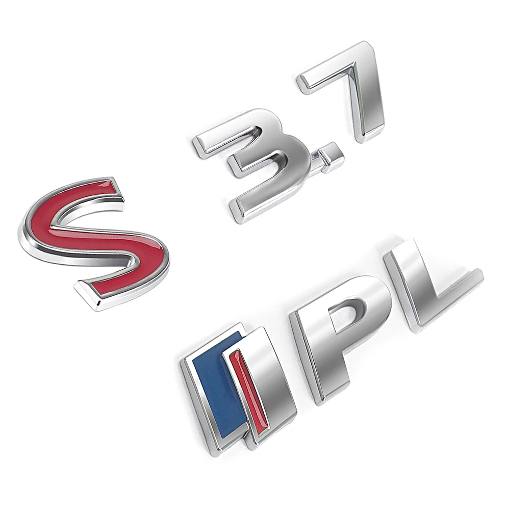 3D стерео металлический значок табличка Багажник крыло 3 7 IPL S логотип наклейка для